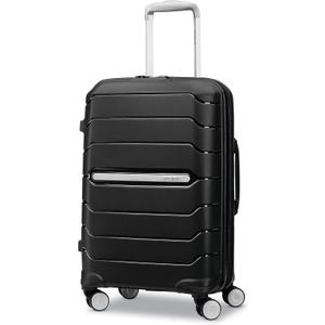 Samsonite Freeform Hardside Carry-On Luggage with Spinner Wheels - Hardshell Suitcase - TSA, Airline-Approved - Expandable Hard Shell, Smooth Rolling Wheels for Lightweight Travel Black