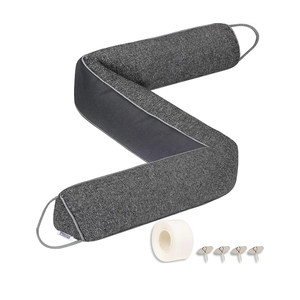 TORRAMI Under Door Draft Stoppers 32 Inch, Heavy Triangle Stop Draft Block Cold Air/Wind/Breeze Noise Blocker Door Sweeps Weather Stripping Bottom Seal Dark Gray