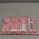 Qinyoung 3 Pcs Heart Shaped Silicone Molds Nonstick Heart Chocolate Muffin Molds for Ice Cube, Candy, Brownies, Jelly, Tartlets, Soaps, Pudding, Dessert Baking Making(Medium,8 Holes,Red,Pink,Blue)