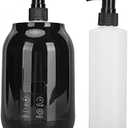 Massage Oil Warmer, Professional Electric Lotion Bottle Warmer with Two Oil Bottle Dispenser, LED Temperature Display, Essential Lube Gel Cream Heating Warmer for Home, Salon, SPA