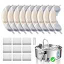 Smartoo Dog Water Fountain for Large Dogs 7L/236oz Stainless Steel Dog Water Bowl Dispenser Automatic Cat Water Fountain with Deeper Drinking Area, Multi-Filtration Pet Fountain with Ultra-Quiet Pump