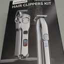 Jack & Rose Clippers and Trimmers Set, Cordless Hair Clippers for Men, Barber Clippers Set (Black)