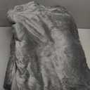 Bedsure GentleSoft Sherpa Fleece Blankets Queen Size for Bed - Thick and Warm Throw for Women and Men, Soft Fuzzy Plush Queen Blanket for Winter, Grey, 90x90 Inches