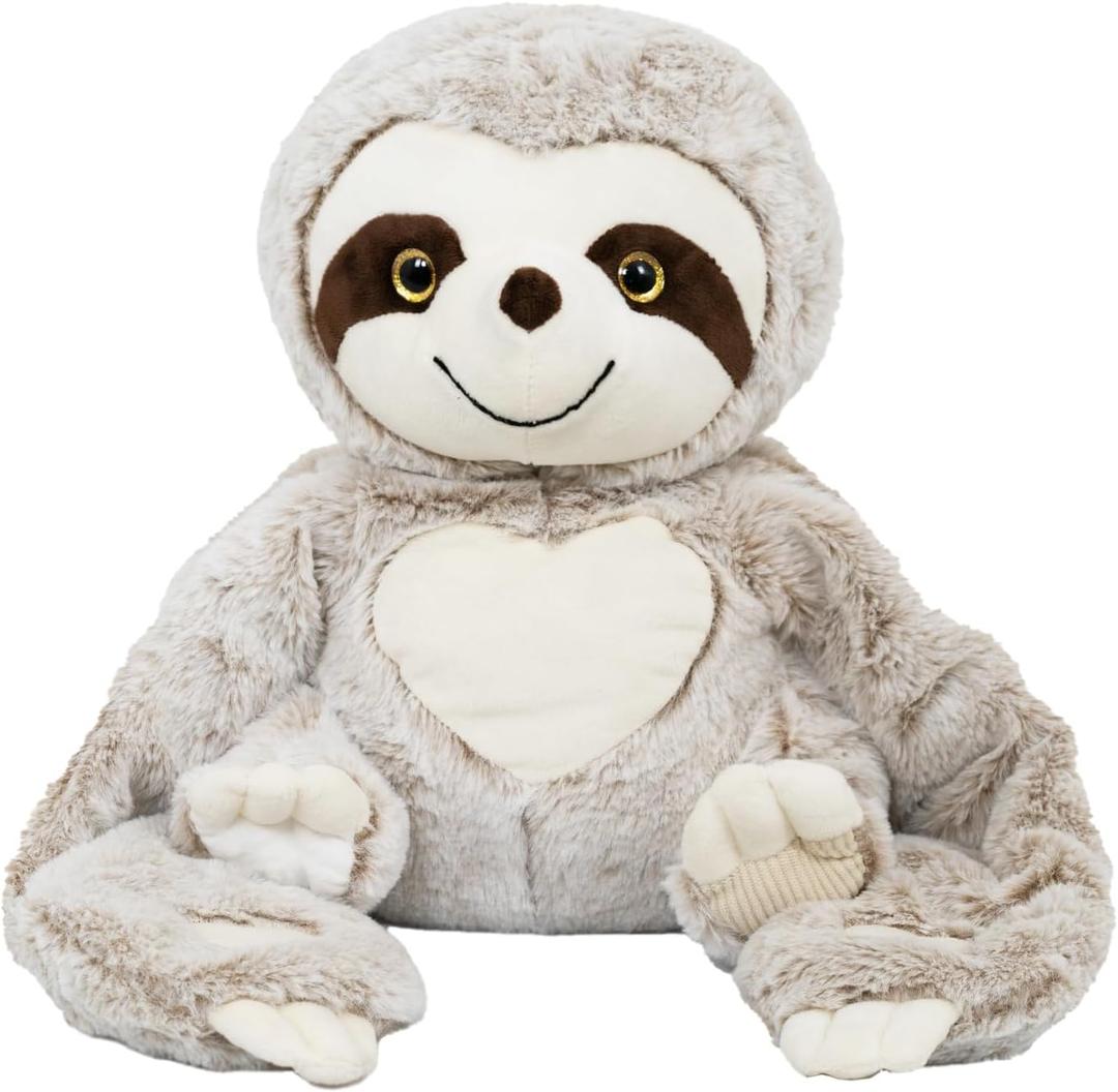 Micling Weighted Stuffed Animal - Gray Sloth 4.5 lbs, Ideal for Sensory Needs, Austism & Anxiety | Comfort & Relaxation for Both Kids and Adults