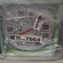 Springfield Indoor Outdoor Big and Bold Dial Thermometer, Wireless Thermometer with Easy to Read Large Numbers for Patio, Pool, and Indoor Areas, 8-Inch, White (No Size)