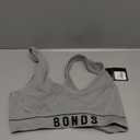 Bonds Seamless Stretch Rib Bralette with V-Neck for Women (Large, Heritage Grey Marle)