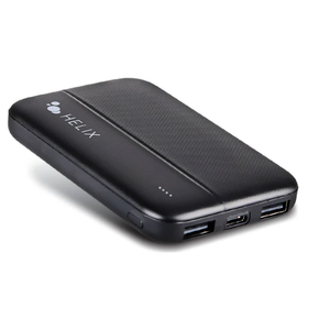 Helix ETHPB5 Power Bank Turbovolt+ 5000mAh 3-Port Portable Battery with Charger