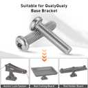QualyQualy 4 Pcs M6 x 25mm Flat Head Stainless Steel Mount Screws - 304 Marine Grade, Rust Resistant, Fits for QualyQualy Anchor Lock System/Bait Cutting Board/Rod Holder Board