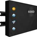 Outdoor TV Cover 55 to 58 inch Weatherproof,600D Waterproof Full Protection TV Outdoor Covers for Outside Flat Screen TV, Black, Cover Size 55''W x 35''H x 5"D, Fit for Standard Mounts and Stands