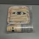 Halloween Party Supplies Kit for 24 Guests - Halloween Design with Disposable Dinner & Dessert Plates, Napkins, Cups, Tablecloth, and Banner -for Birthday Party Decorations