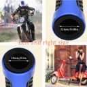 7/8" 22mm Rubber Handle Grips Motorcycle Fits for Suzuki GSXR 125 150 600 750 1000 Non Slip Handlebar Grips for Yamaha YZF 600R R1 98-19 R3 15-19 R6 99-19 R125 08-19 R6S 06-09 R25 14-19(Blue)