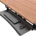 Extra Large Keyboard Tray Under Desk - Slide Out with Sturdy C-Clip Mount System, 31.5" (35.8" Including Clamps) x 11.8" Put-Out Keyboard Tray Computer Drawer for Ergonomic Typing, Black