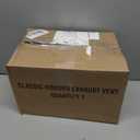 Builders Edge 140116774002 4" Hooded Dryer Vent 002, Black