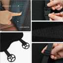 XUKEY Lumbar Pillow Gel Support Pillow Back Support Cushion,Gel Lumbar Support Pillow Relief Back Sciatica Pain for Car Seat Cushion,Car Seat Lumbar Support with Adjustable Straps Improve Posture