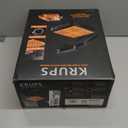 KRUPS 4-Slice Belgian Waffle Maker: Stainless Steel, 5 Browning Levels, Audible Ready Beep, Removable Plates, 1200W, Silver/Black, Large Waffle Maker Family Size, Great for Family Breakfasts