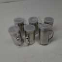 Accmor 6 pcs Stainless Steel Dredge, Salt Pepper Dredge Shakers with Handle, Seasonings Spice Shakers with Lid, 14 Ounce