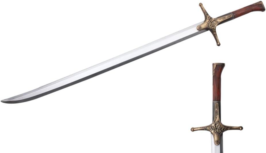 41 Inch Medieval Foam Hunting Long Sword for Cosplay LARP Costume Halloween (Blue)