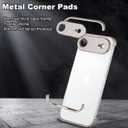 Metal Frameless Phone Case Compatible with iPhone Air, Frameless Minimalist Design, Extremely Highlighting Personality. (Titanium gray)