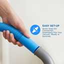 Upgraded Dryer Vent Cleaner Kit, Universal Dryer Vacuum Hose Attachment for All Vacuums, 31.5 Inch Flexible Hose for Deep Cleaning, Removes Lint & Clogs(Vacuum hose and brush)