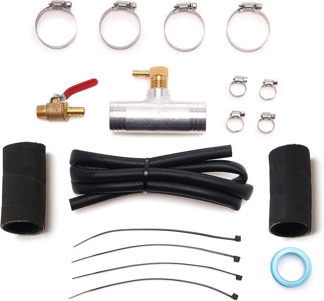 1 1/2" Diesel Installation Kit, Diesel Auxiliary Tank Install Kit Compatible with Gravity Fueled Auxiliary Fuel Tank, Only for Diesel (11025)