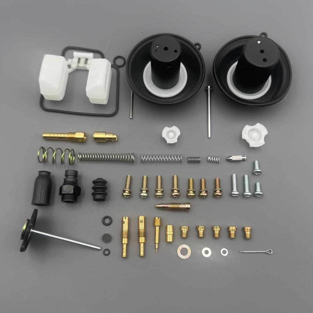 Carburetor Rebuild Kit for Honda Rebel 250 CMX250 CA250 1985-2016 Motorcycle Carb Repair Kit Fit for Honda CMX250C Carburetor with Main Jet #108#128#130#132#135 Slow Jet #35#38