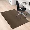 Office Chair Mat for Hardwood Floor, 59 x 48 inches Heavy Duty Rattan-Like Woven Desk Chair Mat, Non-Slip Floors Protector for Computer Chair
