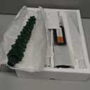 4 Pcs Christmas Tree-Shaped Flameless Taper Candles with Remote and Timer, 9.8'' Real Wax LED Window Candlesticks, 3D Flame Wick Battery Operated Christmas Tree Candles for Holiday Decoration (Green)