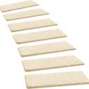 PURE ERA Ultra Plush Carpet Stair Treads 9.5 X 36 Inch Beige 14 Pcs | Soft Indoor Stair Protector,Reduce Noise,Self Adhesive Peel and Stick Non slip Stair Treads,Washable Reusable,Easy Install