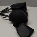 SARISUN Travel Pillows for Airplanes, Airplane Pillow for Long Flight, Airplane Head Strap with Eye Mask for Sleep, Travel Neck Pillow for Car Road Trip, 360 Support Headrest, Stop Bobblehead, Black