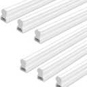 hykolity 6 Pack T5 LED Shop Lights 4FT, 22W 2200LM 6500K Super Bright White