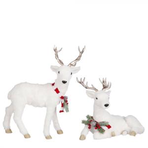 White Reindeer Christmas Decorations