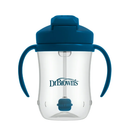 Dr. Brown's Milestones Baby's First Straw Cup, Training Cup with Weighted Straw, 9 oz/270 mL, BPAfree, 6m+, Dark Blue, 1Pack