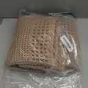 RESARE Waffle Bath Mat, Super Absorbent Non Slip, Machine Washable, Ultra Soft Boho Bath Rugs with Tassels, Upgraded Bordered Design, 17"x24" Brown