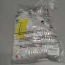 Women's Glitter Sequin Dress Adjustable Spaghetti Strap V Neck Fashion Sparkle Layered Evening Party Dress (White, L)