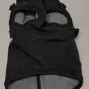 Dog Winter Coat Reflective Water-Resistant Jacket, Fleece Lined Windproof Puppy Coat with Back Zipper & D-Ring, Cold Weather Dog Coats for Small Medium Dogs (S, Black)