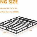 King Box Spring 8 Inch, 3000lbs Heavy Duty Box Spring King Bed Base Metal Mattress Foundation, Easy Assembly, Noise Free