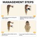 Blonde Wig with Bangs Long curly wavy Wig for Women Ombre wig with Brown root skin-friendly synthetic fiber for festival holiday Use 26IN