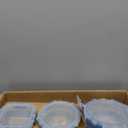 COOK WITH COLOR Premium 32-Pc. Borosilicate Glass Food Container Set with Dividers - 4 Rectangles, 8 Rounds, 4 Squares - Leakproof Lids - Meal Prep, Storage, Ombre Blue