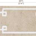Madison Park Evan 100% Cotton Bathroom Rug Non Slip Backing-Luxrurious Tufted Plush Bath Mat Absorbent, Quick Dry, Spa Design Shower Room Dcor, 24x40, Taupe