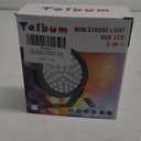 Rechargeable Strobe Lights for Parties Wireless LED Halloween Strobe Light Battery Powered, Remote Control & Sound Activated RGB DJ Strobe Light for Party Room DJ Stage Dance Wedding (1Pack)