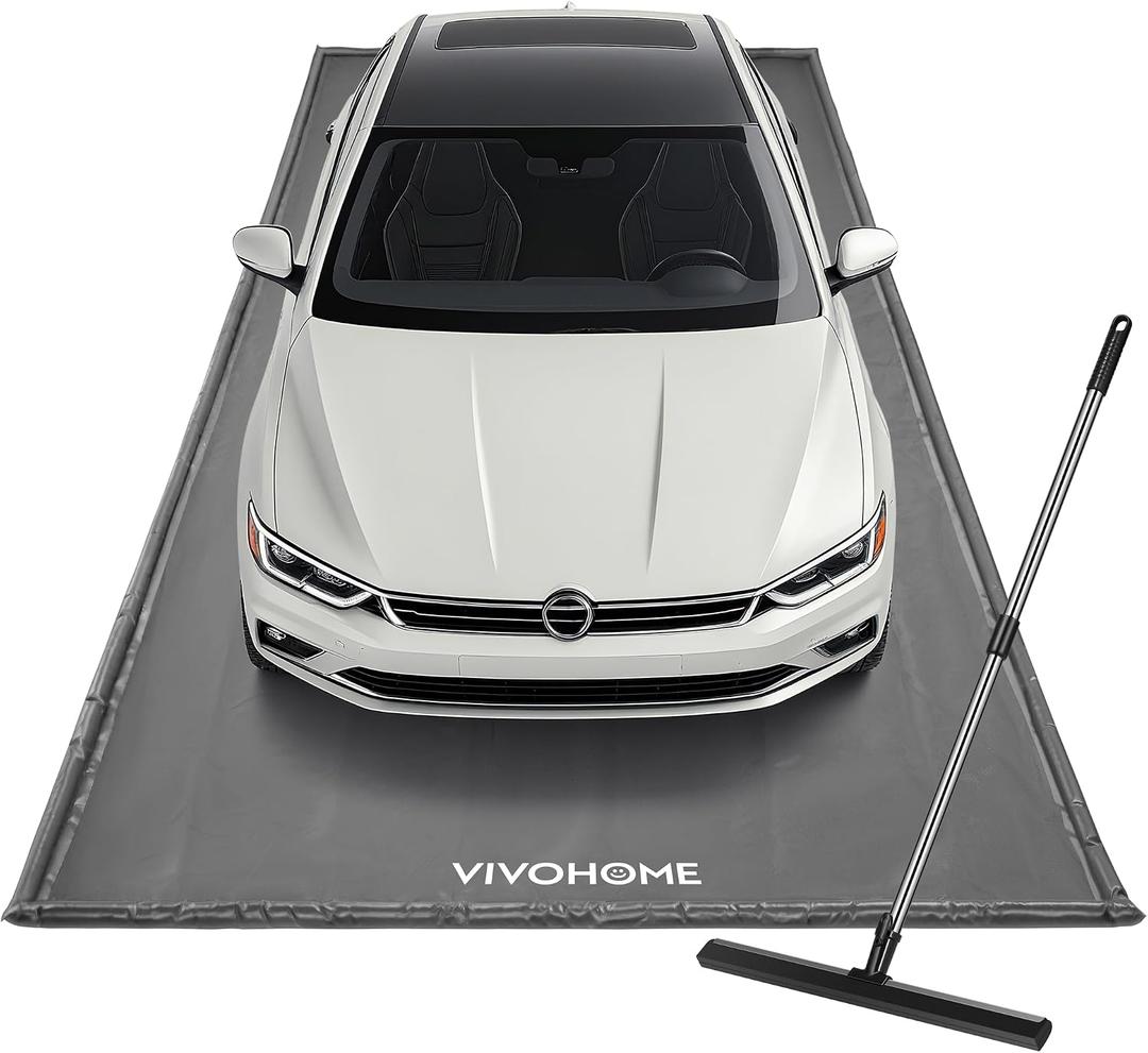 VIVOHOME Garage Floor Mat 7'9" x 18' Containment Mat with Stay Put Corner