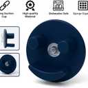 2 x NESTINDECOR Sponge Holder For Daddy Smiley Sponges,Sponge Caddy with Suction Cups,Sink Sponge Holder FOR Daddy and Mommy,Kitchen Sink Organizer,Navy Blue