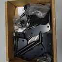 Amazon Basics Sturdy Rounded 5/8 Radius Interior Door Hinges with Included Screws, 3.5" x 3.5", Matte Black, 18-Pack