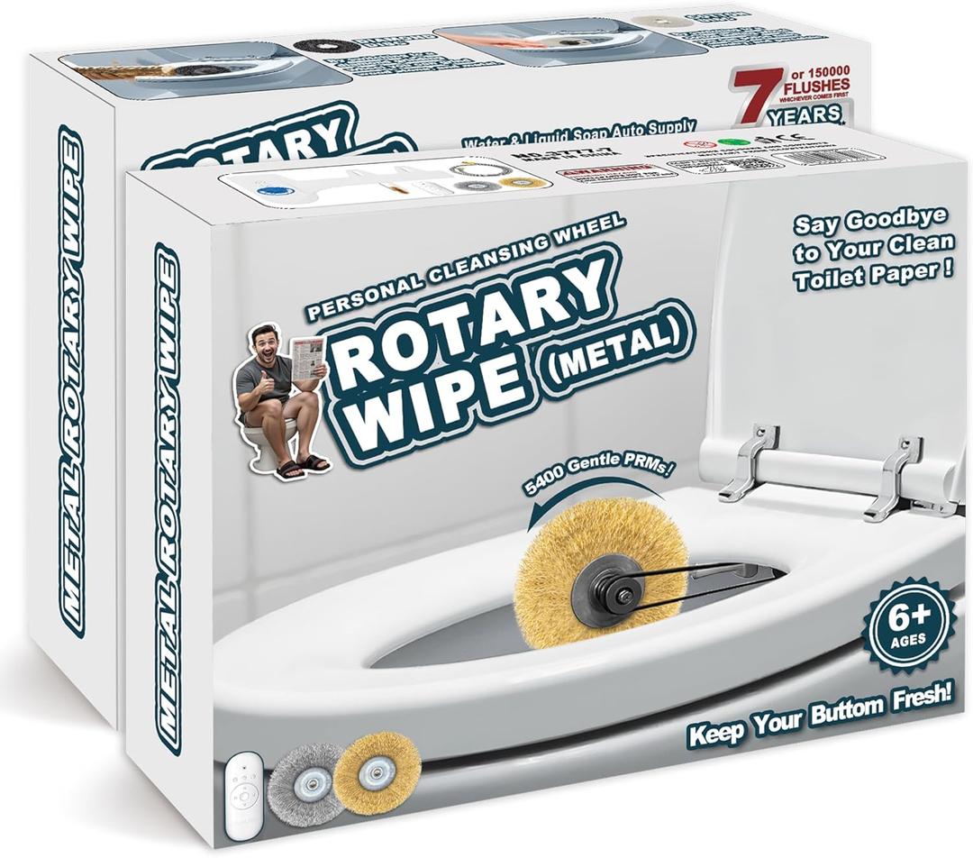 2 x XLDLQU Prank Gift Box, Metal Rotary Wipe Empty Box, Funny Fake Present for Pranks, White Elephant Gift for Men, Husband, Dad, Brother, Boyfriend (2 Pack)