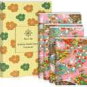 Washi Notebook Gift Set 4-Pack,60 Pages Each, Blank Paper - For Journaling, Writing,Sketching,Durable Notebooks for Daily Use-4 Different Sizes (Pink)