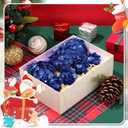 Syhood 12 Pcs Christmas Ball Ornaments Glitter Pinecone Balls Xmas Tree Decoration Hanging Pinecone Ornaments Rustic Pine Cones for Xmas Winter Party Holiday Wedding Home Decorations(Royal Blue)