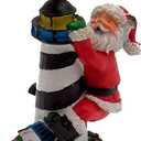 Wowser Nautical Themed Santa on a Lighthouse Christmas Ornament, 4 Inches