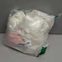 VitalCozy 1 PCS White Pink Bow Garland Banner, Satin Ribbon Hanging Party Bow Garland Decoration for Birthday Baby Shower Wedding Party Supplies