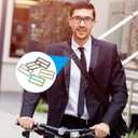 PATIKIL Flat Metal Slide Buckle, Tri-glide Sliders Webbing Strap Belt Adjuster for Leathercraft DIY (38mm, Bronze)