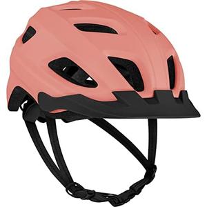Retrospec Lennon Bike Helmet with LED Safety Light Adjustable Dial & Removable Visor Matte Melon